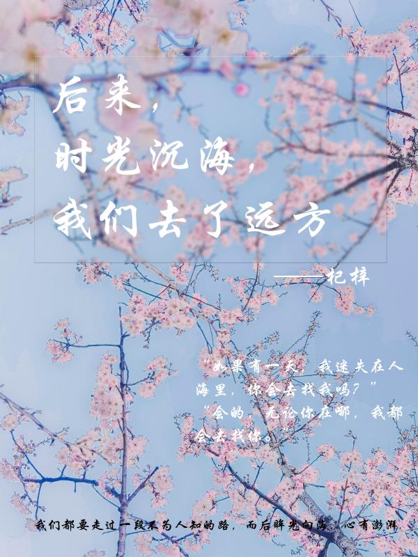 后来时间都与你有关句子